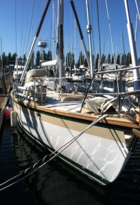 Deck painted and all wood readied for 2014 journey to the South Pacific